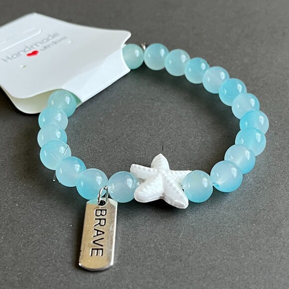 Charmze Stackable Stretch Beaded Bracelets Starfish Beach NEW - Picture 2 of 5